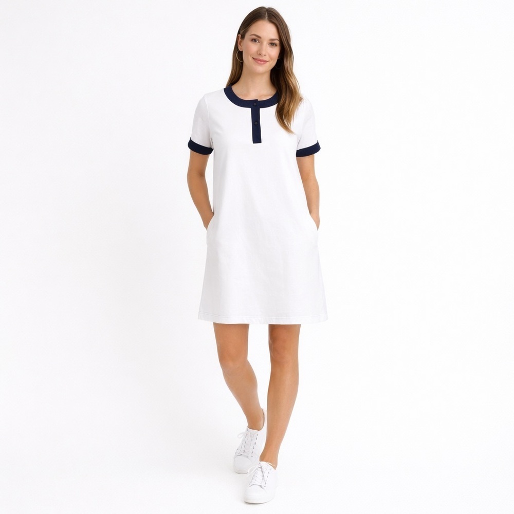 Tuckernuck White and Navy Dress Size XS